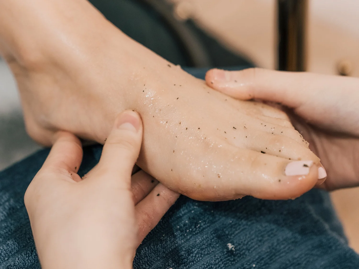 A spa pedicure at Whitby Shores